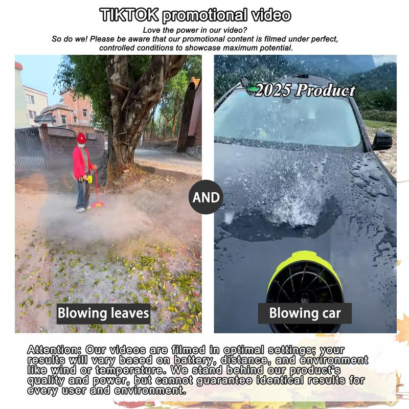 SEESE Turbo Jet Blower,Leaf Blower, Violent Turbo Fan, Pure Copper Motor,Car Drying after Wash, Handheld Snow Blower,Cordless Turbo Power Air Duster,Home Improve,Garden Mainte Holiday Gifts