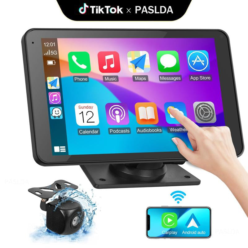 【Paslda】New Year Gift ：2026 Upgraded Wireless Carplay Screen for Andriod & Iphone : the Ultimate Portable Car Play Adapter for Seamless In-Car Entertainment